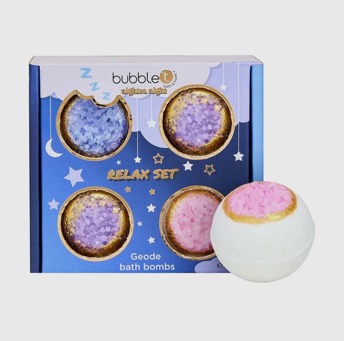 Pretty Perfect Nightea Night Geode Bath Bomb Gift Set