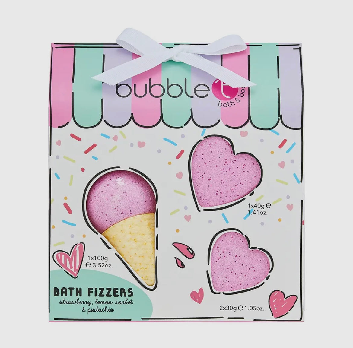 Pretty Perfect Ice Cream Bath Bomb Fizzer Gift Set