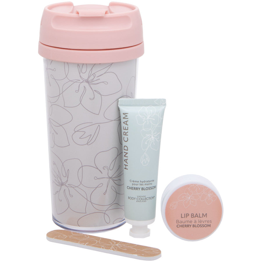 Pretty Perfect Travel Mug Cherry Blossom Gift Set
